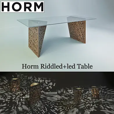 Horm Riddled+led Table