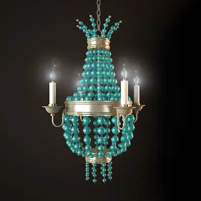 Aqua Beaded