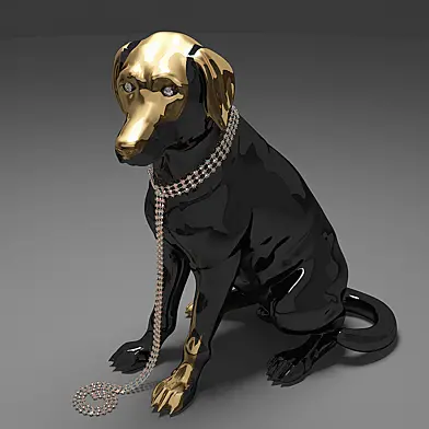 Setter dog figurine