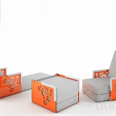 kube chair armchair lounge