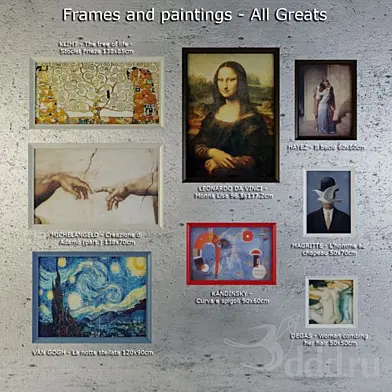 Frames and paintings