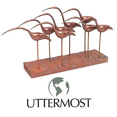 Uttermost Large Group of Egrets