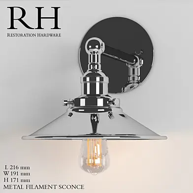 METAL FILAMENT SCONCE