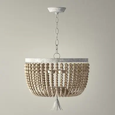 dauphine large wood pendant