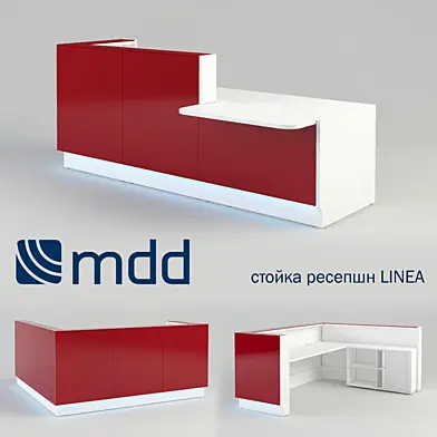 Стойка ресепшн LINEA, MDD