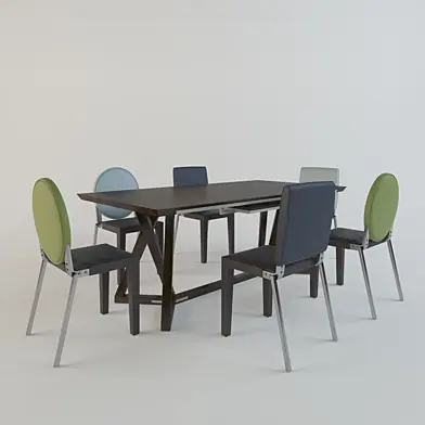 Gautier table + Adulis chair