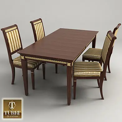 стол со стулом фабрики Turri