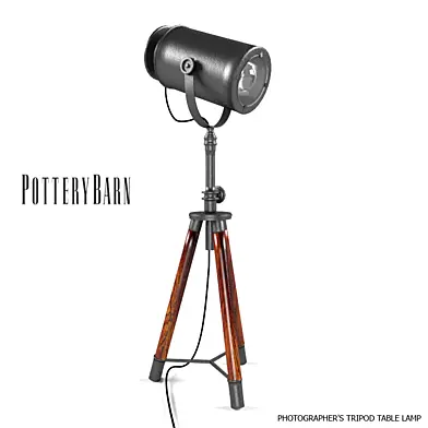 PHOTOGRAPHER'S TRIPOD TABLE LAMP