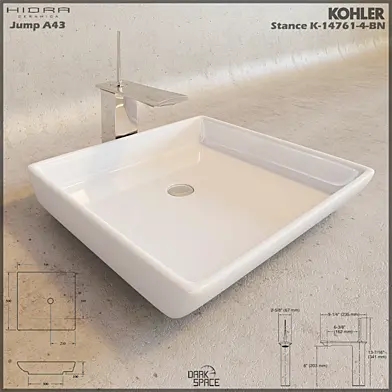 Hidra Jump A43 / Kohler Stance K-14761-4-BN