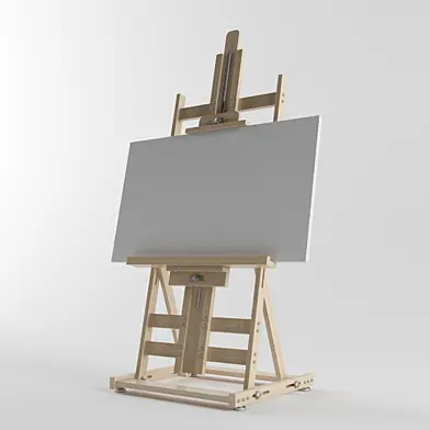 wooden painting stand