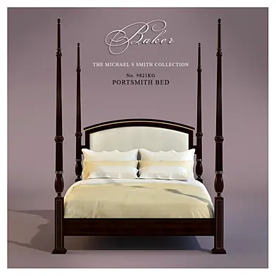кровать фабрики Baker, модель  Portsmith Bed Queen