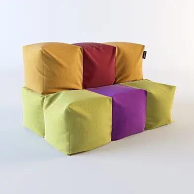 Диванчик из пуфов Тетрис / от Smartballs.