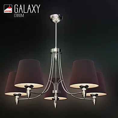 Люстра/ Charleston lighting/GALAXY CHROM 5