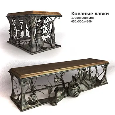 Кованые лавки