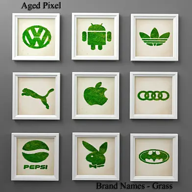 Aged Pixel.Brand Names - Grass