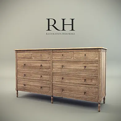 LOUIS XVI 10-DRAWER DRESSER
