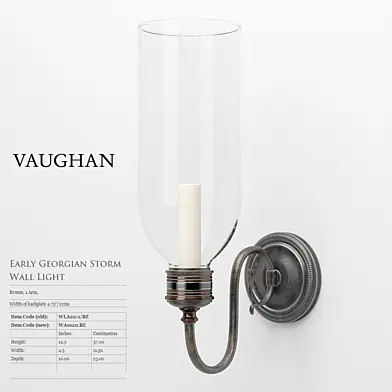 VAUGHAN - Early Georgian Storm Wall Light