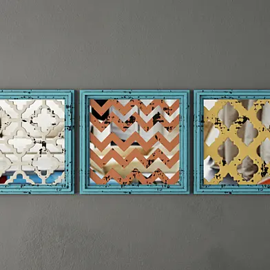 Square Wood Panel Wall Art
