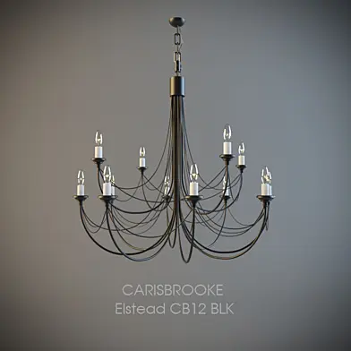 люстра Elstead CB12 BLK