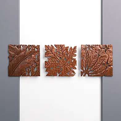 «Autumn Leaves  Wall Panel Set»