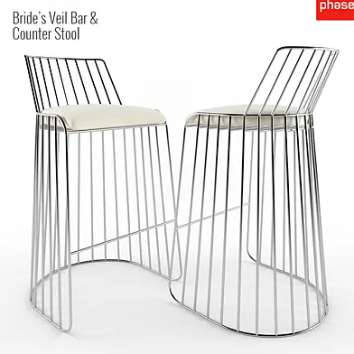 Bride’s Veil Bar & Counter Stool