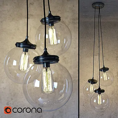 Pottery Barn Calhoun Multi Pendant Chandelier