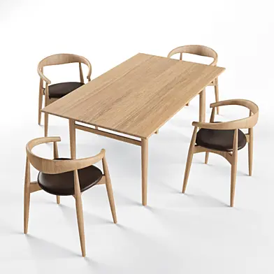 стол и стулья Carl Hansen