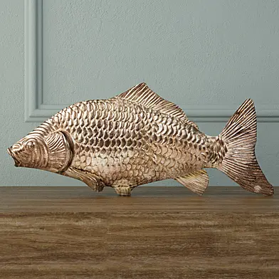 Silvered Fish Decoration