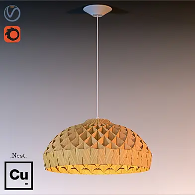 Copper Industrial Design Nest Pendant