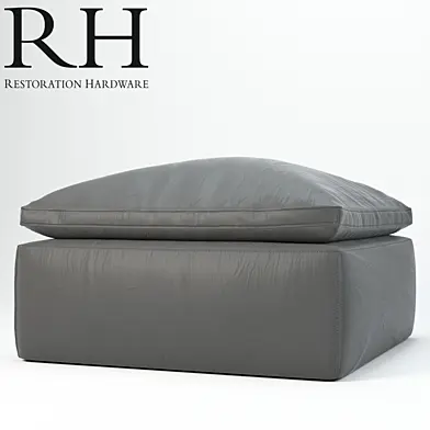 CLOUD TRACK ARM LEATHER OTTOMAN
