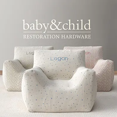 RH/ NURSERY CANVAS BEAN BAG CHAIR COVER