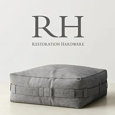 RH/ CARGO LOUNGE OTTOMAN