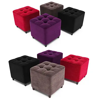 Pouf capitonne