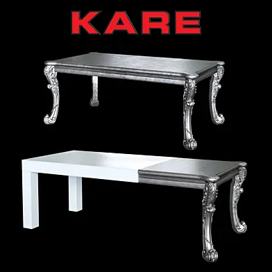Kare tables Janus, Romantico Silver