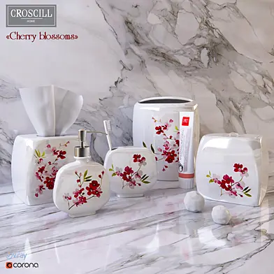Декоративный набор для ванной Cherry Blossoms от Croscill Living