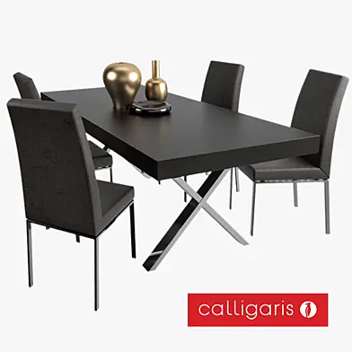 Calligaris стул Bess и стол Axel