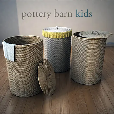 Pottery barn kids, basket. Quinn Bath Hamper.