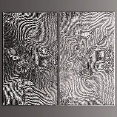Декор для стены. Панель. 3D,  картина, металлический, люкс, luxury, декор, арт, современное искусство, абстракция