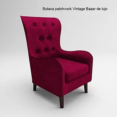 Butaca patchwork Vintage Bazar de lujo