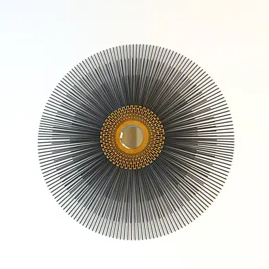 Зеркало Crate and Barrel Starburst Round Wall Mirror