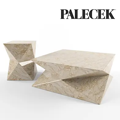 Palecek Triton Stone Side Table