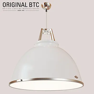 Original BTC Titan Pendant size 5 light Glass
