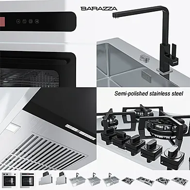BARAZZA COLLECTIONS UNIQUE ( Semi-polished stainless steel )