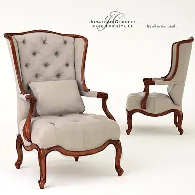 Wing-backed chair