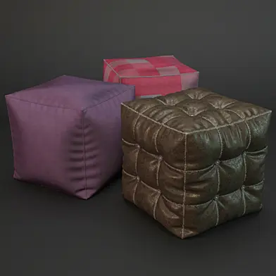 Set of poufs