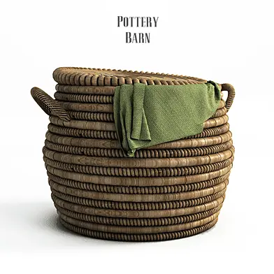 Pottery barn, Lexine Round Lidded Basket