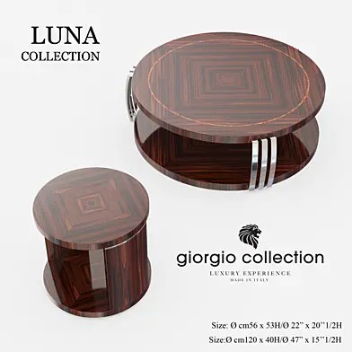 Набор круглых журнальных столиков Giorgio collectio, коллекция Luna