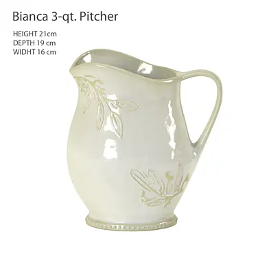 Certified International Bianca 3-qt. Pitcher