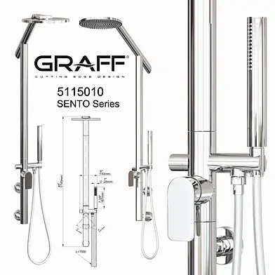 Graff Душевой гарнитур 5115010 SENTO Series