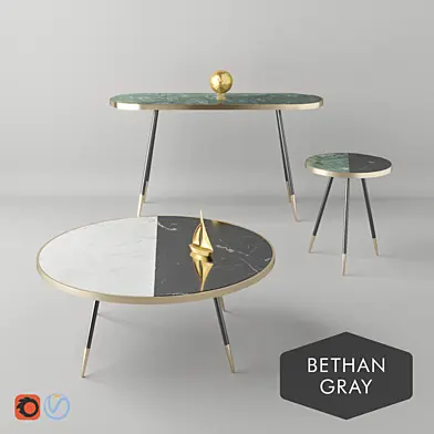 Коллекция столов Bethan gray Band coffee table